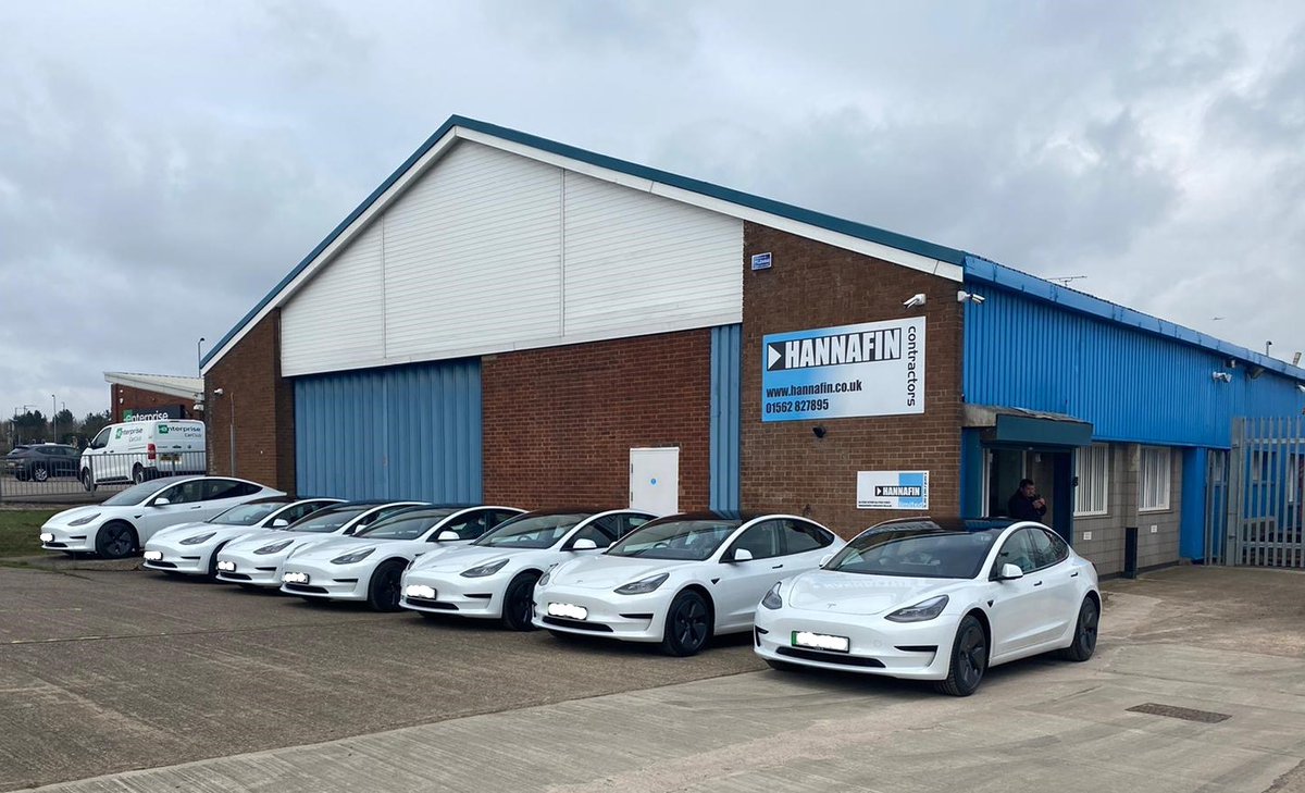 Hannafin Contractors took delivery of their new fleet of 18 Tesla Model 3, all-electric vehicles this week as they started the process of replacing the existing fleet of diesel and petrol engines.
As always, driving sustainability &amp; positive change through the construction sector