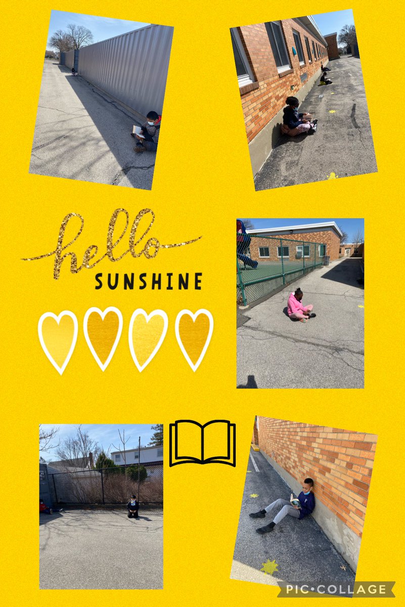 Independent reading on this beautiful day!☀️📖⁦@shawaveschool⁩ ⁦@C_Cosme19⁩ ⁦@AJCanle⁩ ⁦@ColarossiChris⁩