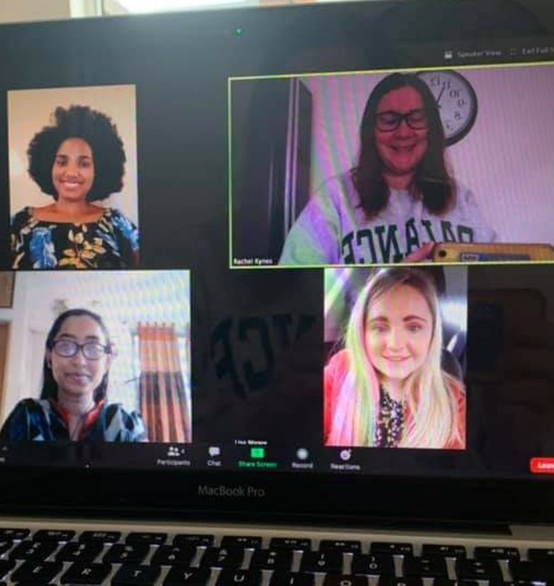 LisaHyndman92's tweet photo. Our first zoom of our 60 day challenge! Looking forward to next week! @C_Hannaway @machalobs  #gldp #nightinggalechallenge https://t.co/fpV8WBu2Ts