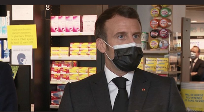 rafaelborras's tweet photo. Macron escoge una farmacia para anunciar desde allí su plan de vacunación acelerado.
Significativo no? La importancia que los dirigentes franceses dan a la farmacia es un orgullo para nuestros colegas galos https://t.co/eydmN9Im7X