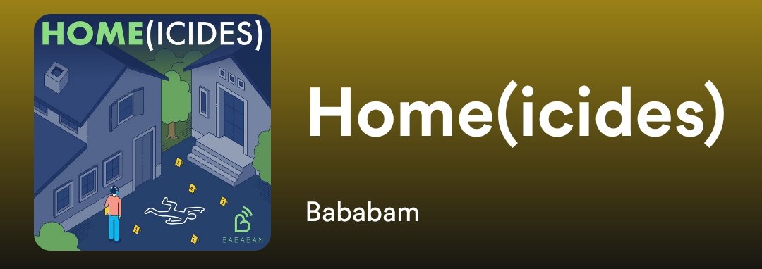 Sensouille's tweet photo. Très bonne découverte de la semaine : Home(icides) podcasts de récits de drames familiaux raconté par @CaroNogueras ! Hâte d'écouter les suivants ! 😊 #Podcast #Bababam https://t.co/OE2mIn8NpX