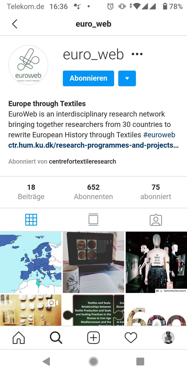 angelalinghuang's tweet photo. Today is our 2nd @EuroWeb4 MC meeting - now 32 countries, our website will be beautiful ๐คฉ & interesting conferences & workshops coming up! Go, #EuropeThroughTextiles!
Oh, & we have a growing community here on Twitter, on @instagram & @YouTube
Have a peek!
https://t.co/v99AEe1n7P https://t.co/aoqRiALBuN