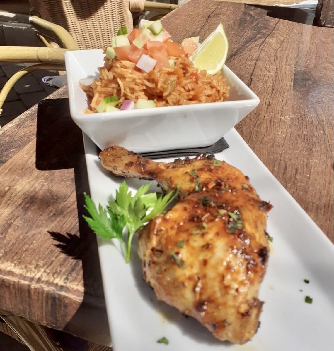 events_gi's tweet photo. Chimichurri chicken &amp; Mexican rice
@LordNelson_Gib https://t.co/YmafYvDi3y