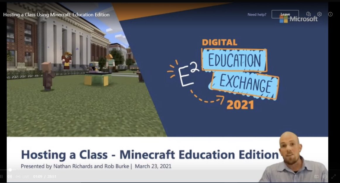 digitalrichards's tweet photo. Despite being 1:30am I had so much fun presenting today at #E2. Love the energy in the chat. Feel free to check out these teacher made help videos for more information https://t.co/Ujjykf5GSw   #E2Everywhere @PlayCraftLearn @MSAUedu @MicrosoftEDU https://t.co/9l8SRlFI0j