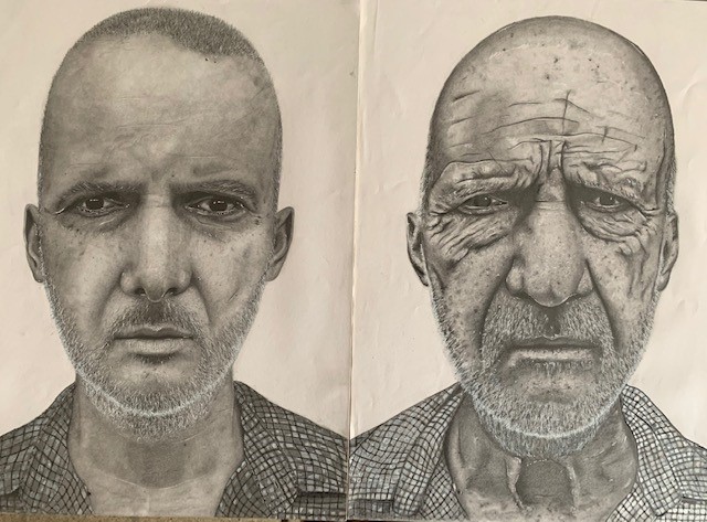 KESBathArtPhoto's tweet photo. And we think we have aged in lockdown!
Ageing Portraits by Anastasia in Year 11.
#KESBathCreativity https://t.co/GYvRXXR57V