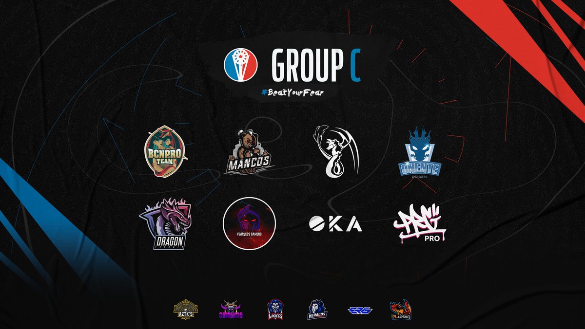 📍Presentación | Grupo C | Europa 🇪🇺

🎖️ <a href="/BCNProTeam/">BCN Pro Team</a> 🇪🇦
🎖️ <a href="/MancosSquad/">MancosSquad</a> 🇪🇦
🎖️ <a href="/AmaruEsports/">Amaru eSports</a> 🇪🇦
🎖️ @onente_esports 🇪🇦
🎖️ @dragon_esportt 🇹🇷
🎖️ <a href="/FLG_CR/">Fearless Gaming</a> 🇩🇪
🎖️ <a href="/OKAGamingg/">OKA Gaming</a> 🇩🇪
🎖️ <a href="/GamingPsyche/">PRGesports</a> 🇫🇮

📍¿Qué equipos conseguirán su clasificación a play-offs? ¡Apoyalo! 🔽

#BeatYourFear