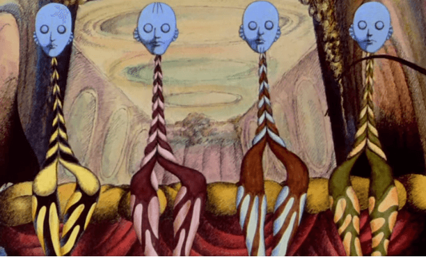 こう 懐かし文化 映画好きおじさん 映画 ファンタスティック プラネット 観始める 一言で言うと 熱にうなされているときの夢を100倍ぐらいヤバくしたような内容 面白いか面白くないかで言えば 面白くない しかし1973年制作でこのセンスはすご