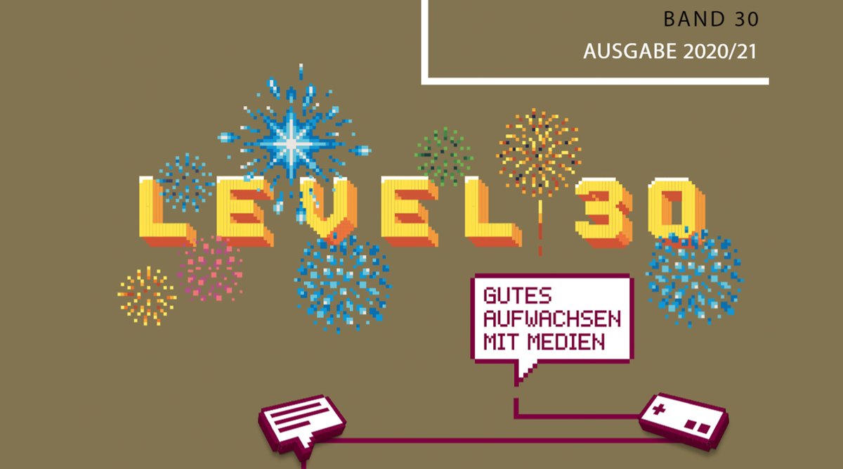 Die Broschüre Digitale Spiele – Pädagogisch beurteilt wird 30! In festlicher goldener Optik gibt sie eine Übersicht über besonders beliebte Spieletitel in den Spieletest-Gruppen &amp; beantwortet Fragen zum Thema Digitale Spiele aus pädagogischer Perspektive. bit.ly/3ceWpL2