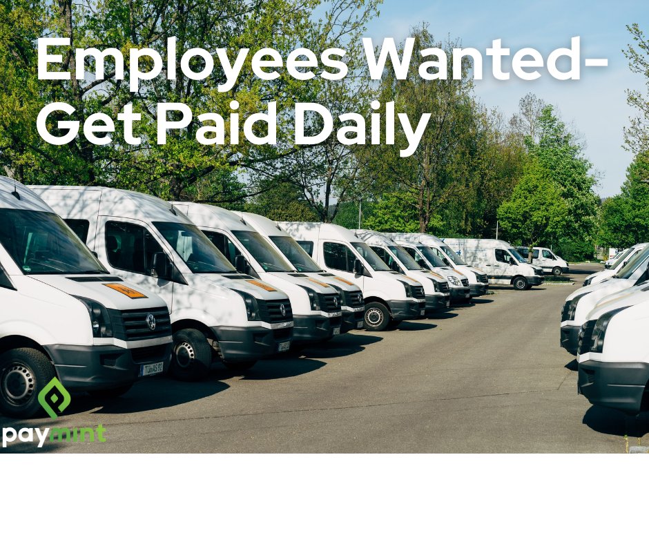 Paymint_today's tweet photo. Struggling to recruit great drivers? Providing the option for same-day pay could give you a competitive edge. Learn more: https://t.co/WwKaiWFdVK
#InstaPay #driversatisfaction #InstaPaymint #samedaypay #Instantwageaccess #driverrecruitment #driverwages https://t.co/Q9AIgTIU7B