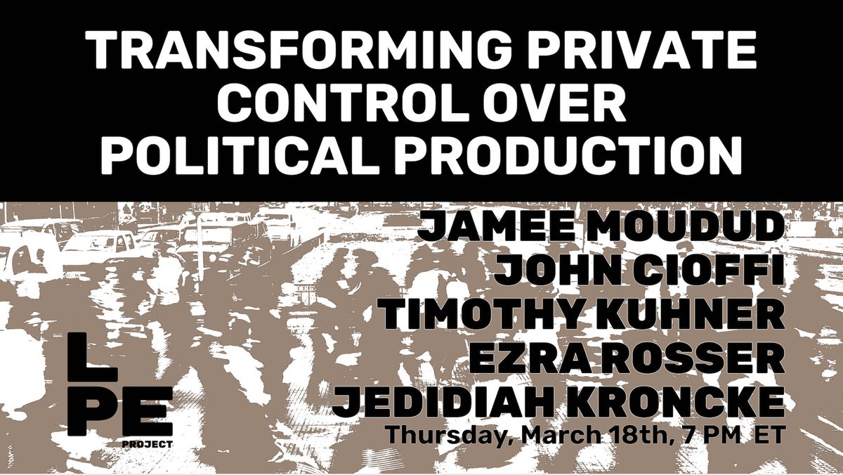 LPE_Project's tweet photo. Also if you missed last week's #LPEConference events, the recordings of "The Political Economy of Motherhood" and "Transforming Private Control Over Political Production" are now up on our website!
https://t.co/9msehVcUoJ
https://t.co/TXOO8gYUrC https://t.co/uIsL6JOwnM