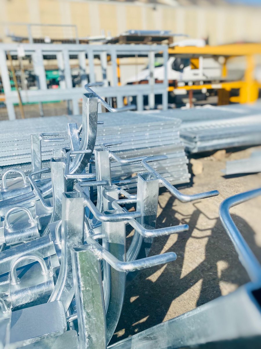 ScottishGalv's tweet photo. Some steel just galvanized catching the sun in our yard. The economical, long-lasting corrosion protection of the galvanized coating will keep the steel rust free for decades to come. Get in touch to chat about what we can do for you!

#wedgegroup #galvanizingsteelforlife https://t.co/1vPVX4SeGt