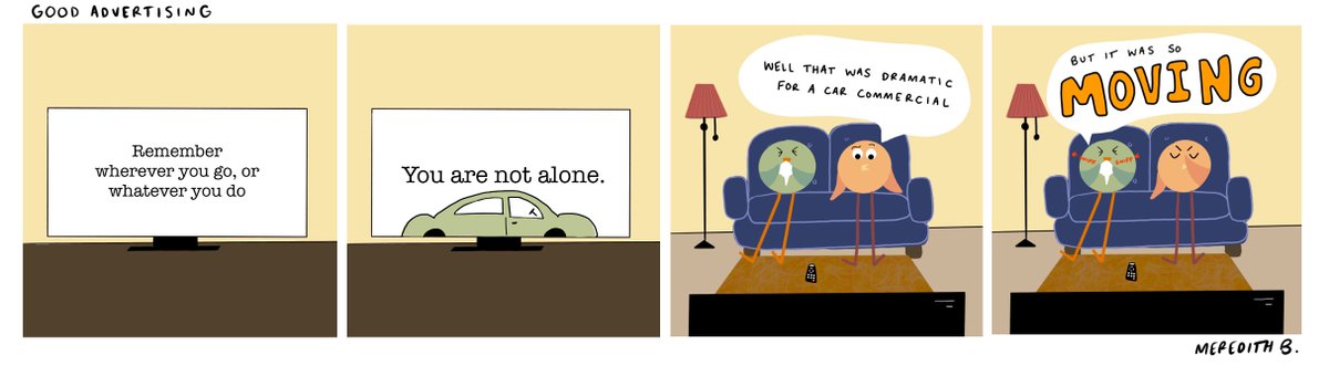 texancomics's tweet photo. 03/23/2021 - Good Advertising by Meredith Bowden
#goodadvertising #ads #puns #funny #dramatic #ArtistOnTwitter #comics https://t.co/1KQ7amAVNw