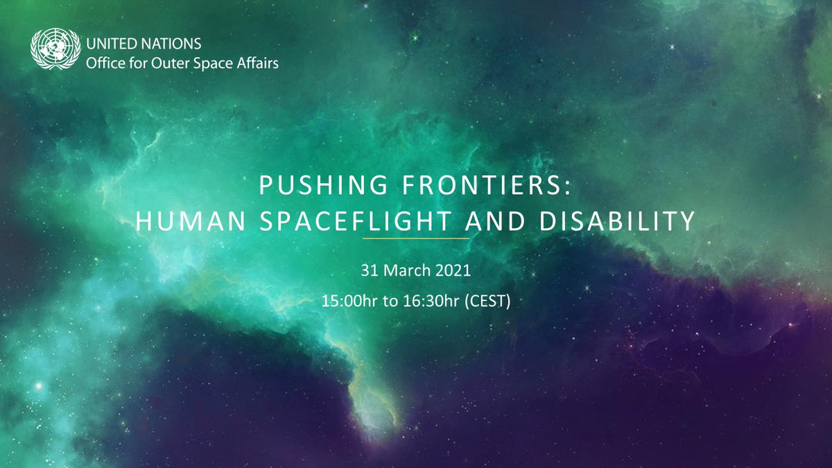 Join @ESADiversity and @esaspaceflight speakers at the @UNOOSA '#Pushi...