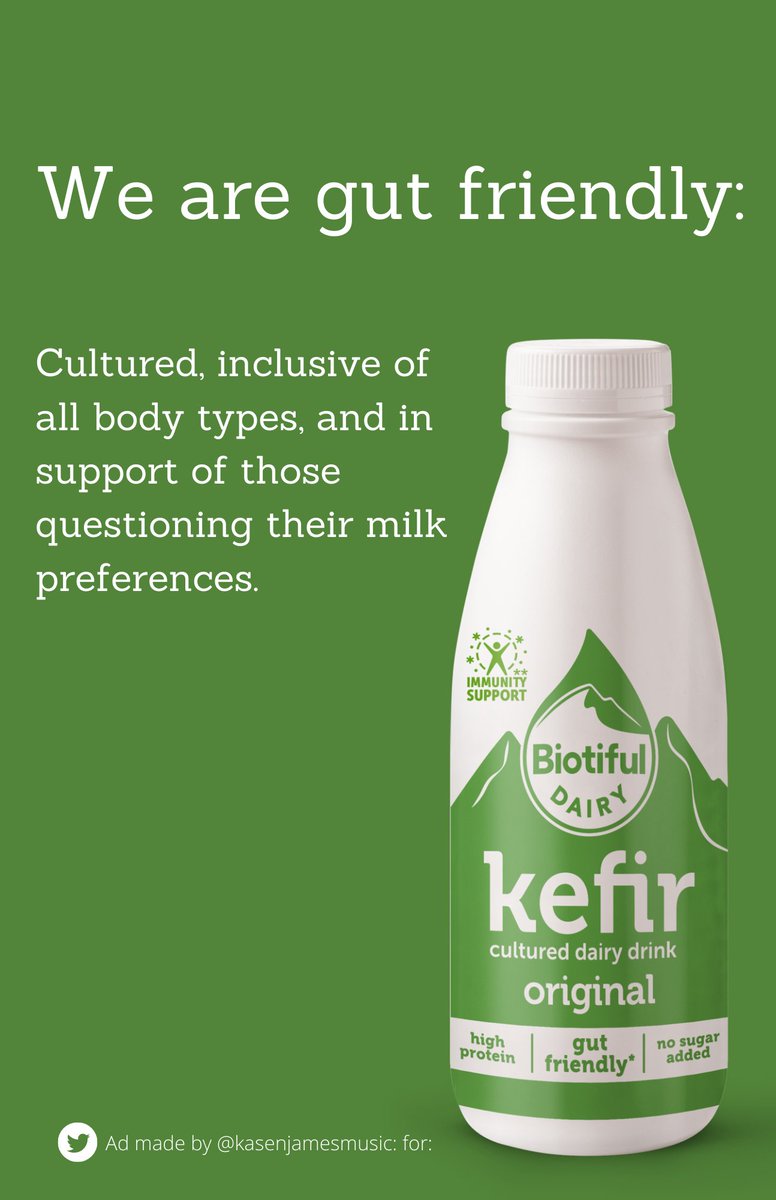 kasenjamesmusic's tweet photo. "Milking it": How to #UpgradeYourBreakfast pt 3/3 @OneMinuteBriefs @BIOTIFUL_DAIRY #advertising #adtwitter #copywriting #creative #wordplay #lol #dairyfunny #legendairy https://t.co/9jVo3lUmxk