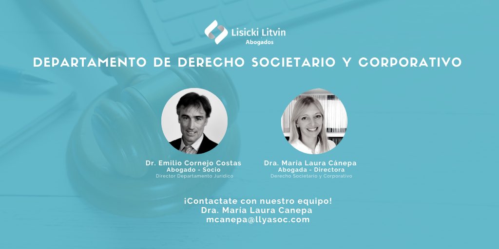 Lisicki, Litvin & Abelovich (@lisickilitvin) on Twitter photo Conoce el Departamento de Derecho Societario y Corporativo de #LisickiLitvin
Liderado por la abogada, Dra. MarĂa Laura Cánepa (<a href="/MariaLauraCane2/">Maria Laura Canepa</a>) brindamos servicios
.DERECHO CONTRACTUAL
.DERECHOS REALES
.DERECHO DE FAMILIA
.DERECHO CONTENCIOSO CIVIL Y COMERCIAL
¡Contactate! Conoce el Departamento de Derecho Societario y Corporativo de #LisickiLitvin
Liderado por la abogada, Dra. MarĂa Laura Cánepa (<a href="/MariaLauraCane2/">Maria Laura Canepa</a>) brindamos servicios
.DERECHO CONTRACTUAL
.DERECHOS REALES
.DERECHO DE FAMILIA
.DERECHO CONTENCIOSO CIVIL Y COMERCIAL
¡Contactate!