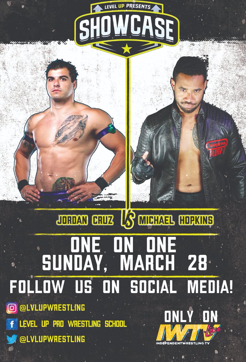 TyWilliams_pro's tweet photo. sunday, SUNDAY, SUNDAY!!
Be sure to watch the #LevelUpShowcase for this epic encounter betwen @Jordancruzpro & @TheHopsSays
This Sunday, 3/28/21 ONLY ON @indiewrestling
Not familiar with their history? Subscribe to #iwtv & catch up on their previous #Showcase matches https://t.co/eLhCWZK04T