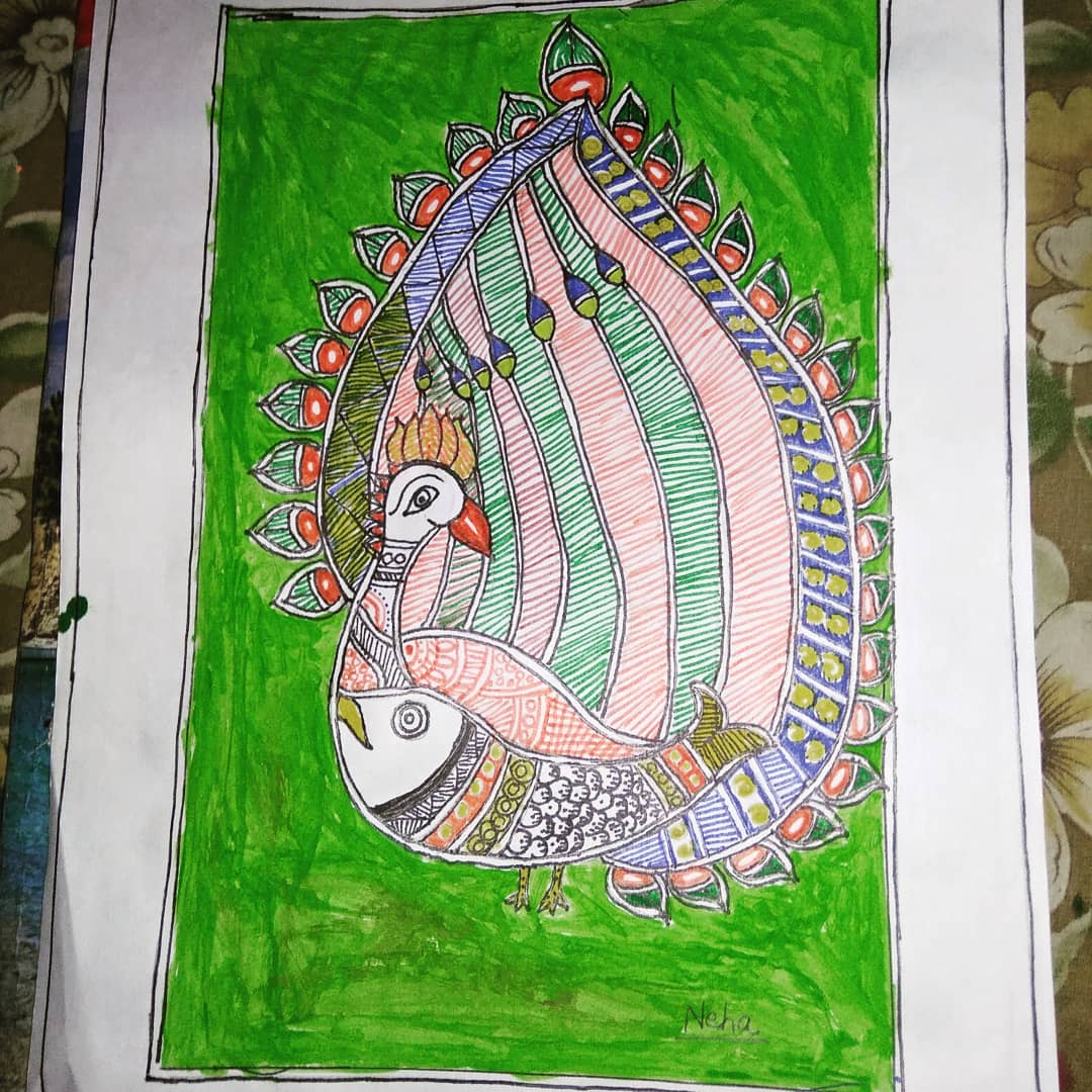 NEHAPATHAK123's tweet photo. #मिथिलापेंटिंग 🎨🖌️
♥️
   #मोर❤️

 कोशिश
      
     नेहा पाठक
@NEHAPATHAK123 
@AlokcPathak 
@Komal_pathak1 
@DabangMaithil https://t.co/f0zLEz1LKN