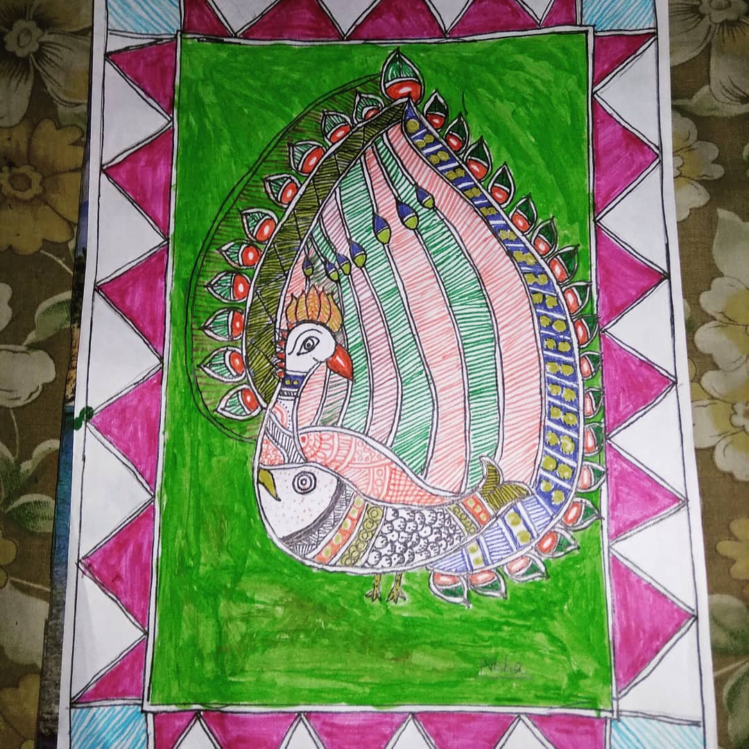 NEHAPATHAK123's tweet photo. #मिथिलापेंटिंग 🎨🖌️
♥️
   #मोर❤️

 कोशिश
      
     नेहा पाठक
@NEHAPATHAK123 
@AlokcPathak 
@Komal_pathak1 
@DabangMaithil https://t.co/f0zLEz1LKN