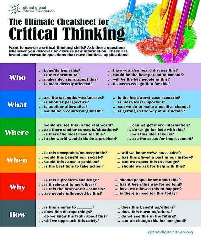 Ss should not be able to answer all of your assessment questions from something they memorized. #STEM #criticalthinking #4Cs We need more critical thinking!