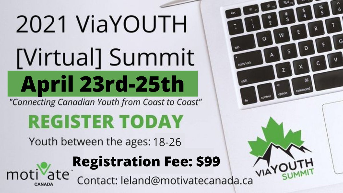 Join us for our 4th annual ViaYOUTH Summit. 'Youth Developing Resilience, Connection and Community in Challenging Time,'  on April 23rd-25th! This year we've gone VIRTUAL! 
Details can be found here: zcu.io/Jx4W
