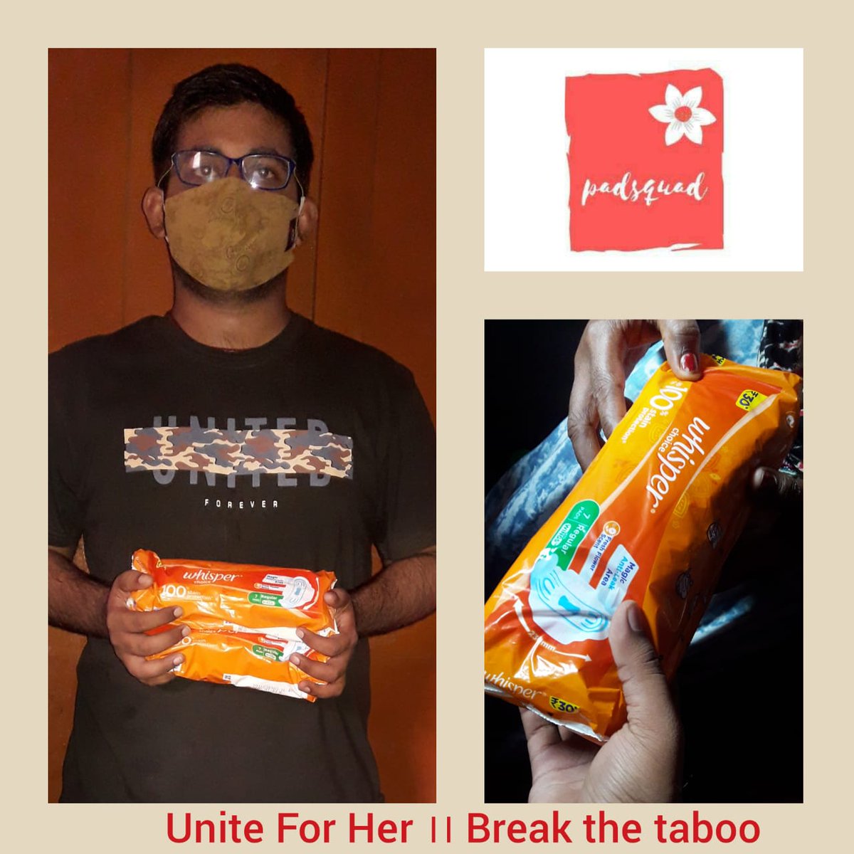 chandankumar866's tweet photo. #Padsquadders spread awareness &amp; break taboo regarding #menstrualhygiene. Thanks to 
@SquadPad, @Internshala
 &amp; @chhitra3 mam for making me part of this campaign. 
(Location: Patna)
#UniteForHer #PeriodPositivity #EkKadamAajEkAcheKalKeLiye #SanitaryPads #Internshala #PadSquad https://t.co/QZxuNVKv37