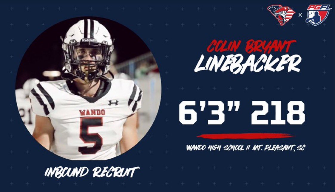 WandoHSFootball's tweet photo. 🚨 🚨 🔥 🔥 
Huge S/o to Colin Bryant for signing with @PalmettoPrepMM 
Thank you for everything you have done for our program! Keep doing great things! @ColinBryant_5 

#WandoFootball #WeAllWeGot #OneTribe #FearTheSpear #COMPETE https://t.co/zwjkXqMpvD