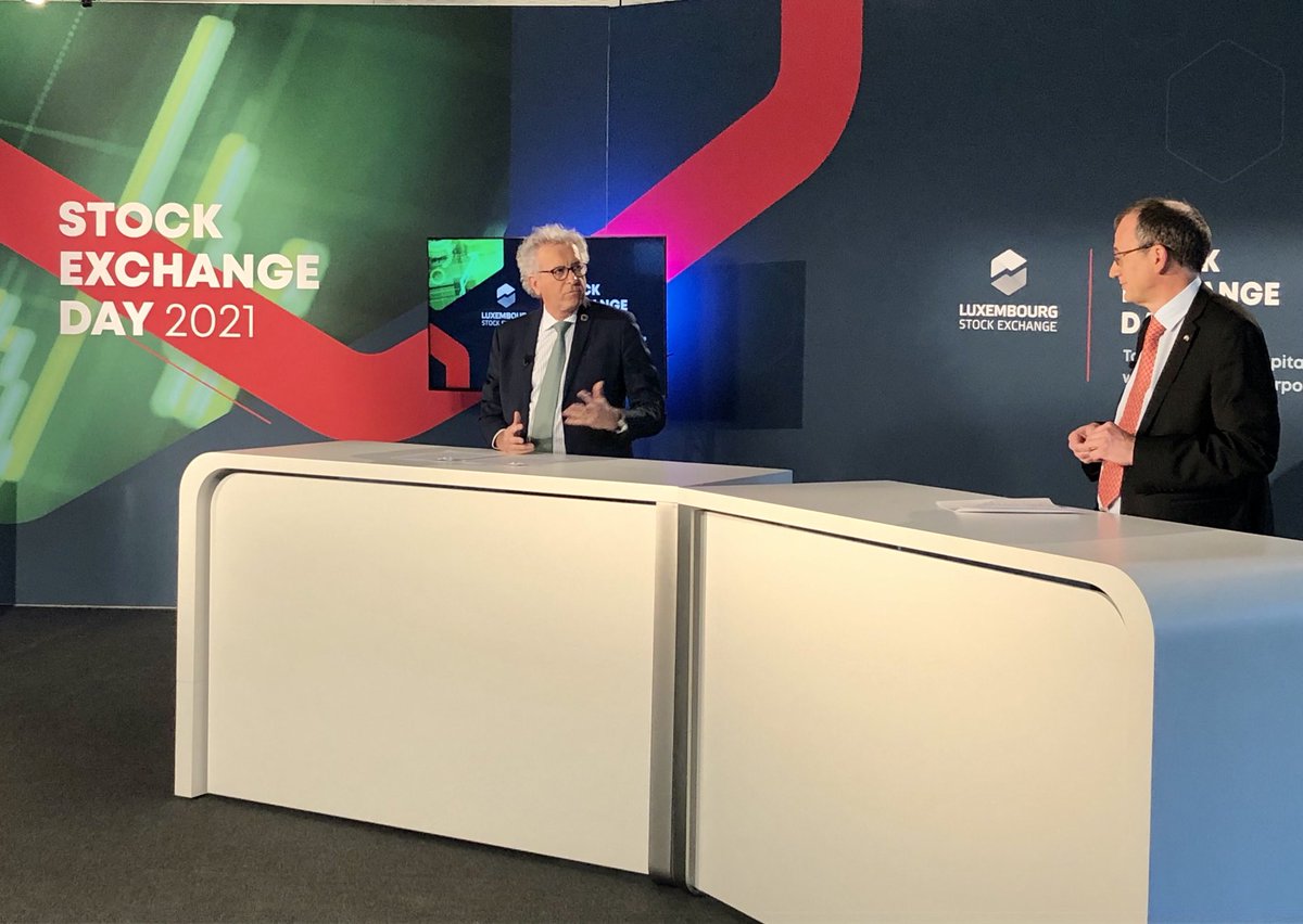 MinFinLux's tweet photo. Minister ⁦@pierregramegna⁩ in conversation with British Ambassador ⁦@HMAJohnMarshall⁩ at ⁦@LuxembourgSE⁩ Day 2021: A regular, structured and non-political EU-UK dialogue on fin services regulation will be key to manage the future relationship. #Brexit https://t.co/KKC8uffVpI