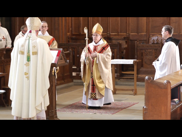 ampleforthmonks's tweet photo. Some screenshots from yesterday's Abbatial Blessing. Thank you to those who could join us, albeit virtually, and thank you for your continued prayers for Abbot Robert and the community #TogetherInPrayer https://t.co/jqJfVnxLUP