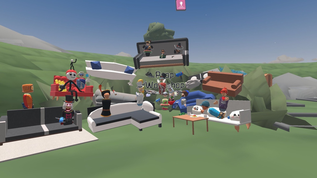 RRCreativeClub's tweet photo. Want to create your own experiences with your friends? You can find all the creative workshop events in the Creative Clubhouse under events! Jump into an event and make some new friends! Check out https://t.co/EFauoBwF28 #recroom #recroomdev #games https://t.co/17k2M2EJa9