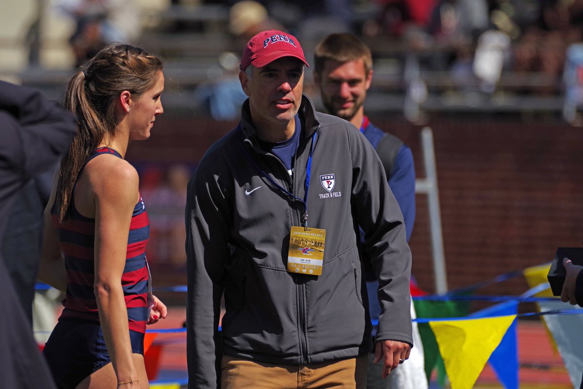 PennTrack's tweet photo. A much deserved promotion!

Nine years with the program, Coach Joe Klim has been elevated to Assistant Director of Track &amp; Field!

📰 https://t.co/usYGpBi7Fm

#FightOnPenn🔴🔵 https://t.co/lvnVQ6gn4u