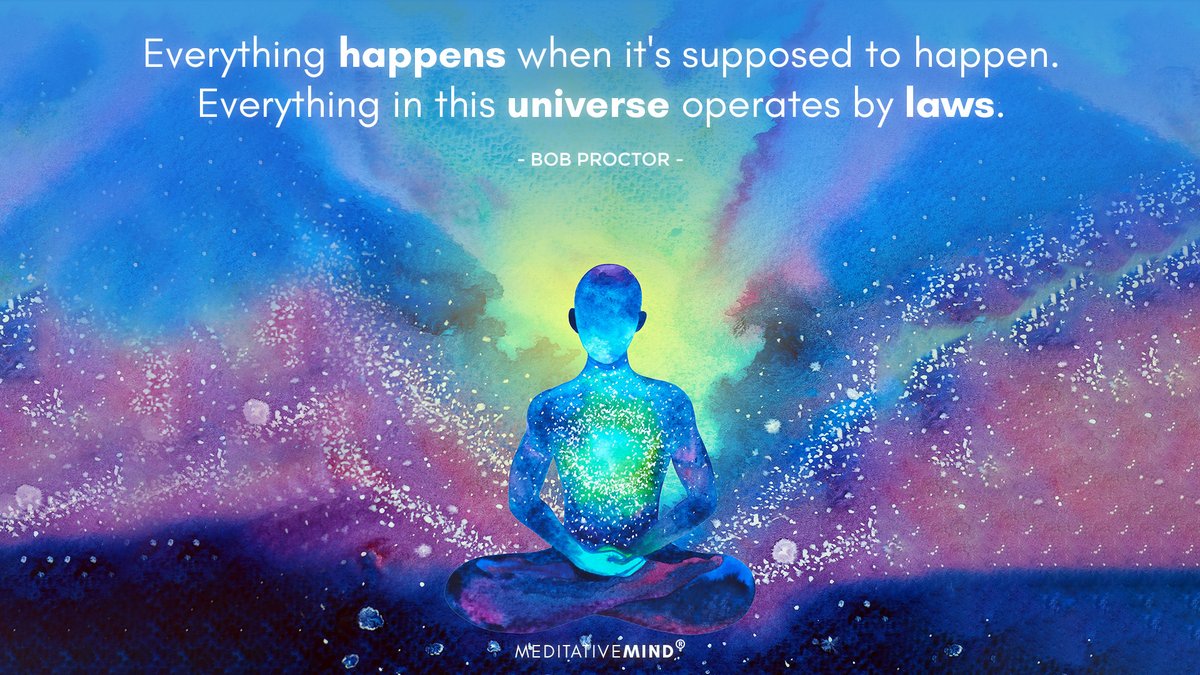 iMeditativeMind's tweet photo. Everything happens when it's supposed to happen. Everything in this universe operates by laws.
~ Bob proctor
♬ Stream & Download Latest Music in Meditative Mind App : https://t.co/IO9uUK8dtS
#quotes #quoteoftheday #motivationalquotes #happens #universe #laws #bobproctorquote https://t.co/IQWQ22S2p7