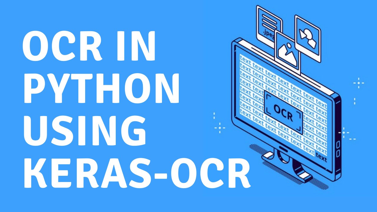 Bhavesh Bhatt New Video Optical Character Recognition Ocr In Python Using Keras Ocr Video Link T Co Zlh5gkqvel Machinelearning Deeplearning Datascience Python Ai T Co 1xan9vbsuw Bhavesh Bhatt New Video Optical Character Recognition Ocr In Python Using Keras Ocr Video Link T Co Zlh5gkqvel Machinelearning Deeplearning Datascience Python Ai T Co 1xan9vbsuw