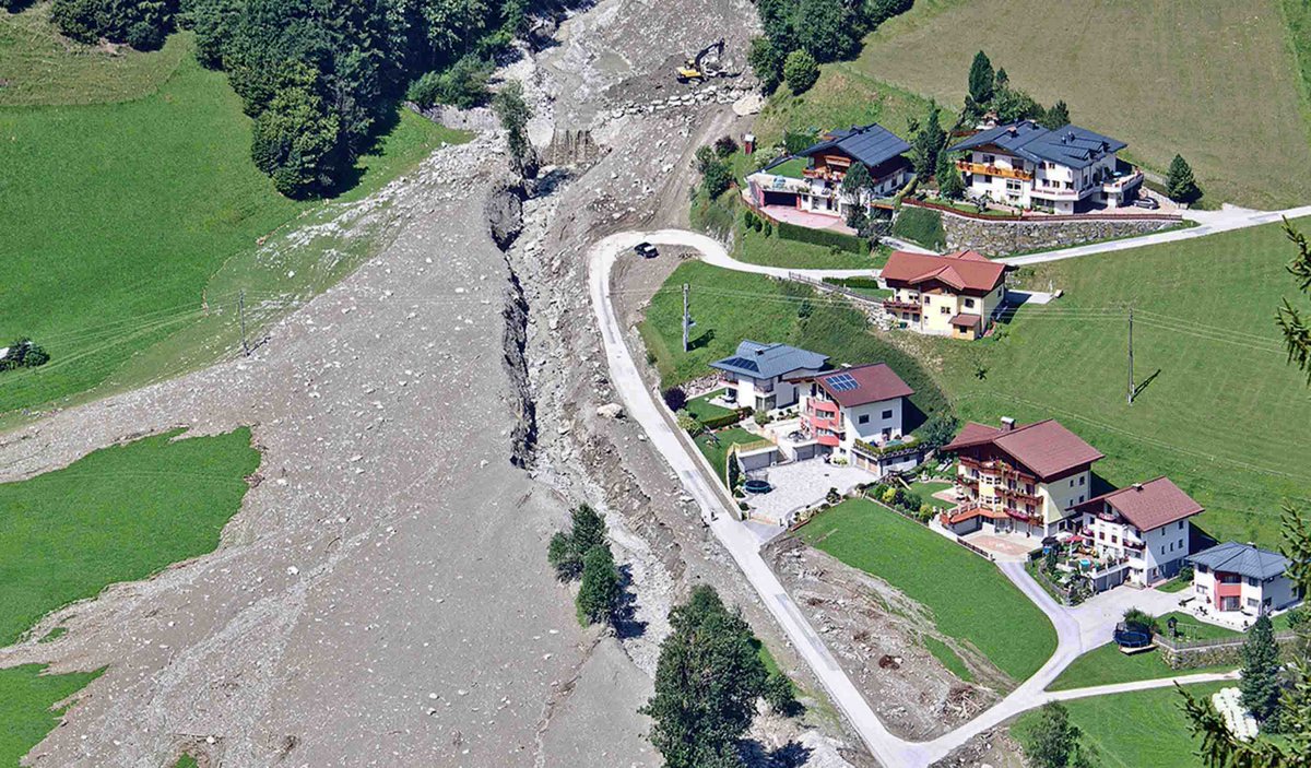 Stantec's tweet photo. DebrisFlow Predictor is a new tool to combat an old threat: #Landslides. See how our tool can help protect communities and #infrastructure from destructive mountain hazards. https://t.co/SlZcXTSUHQ #StantecEnvironment #risk https://t.co/e4XKKkAH0s