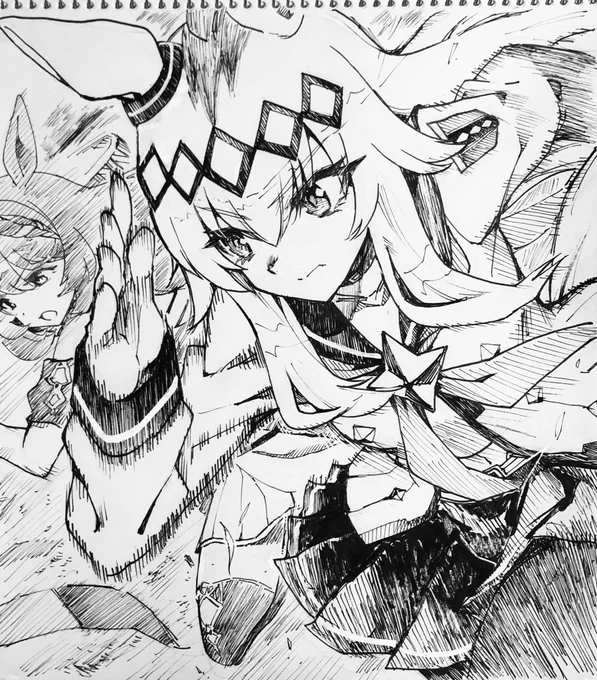 別垢でリクエストもらったオグリキャップ描きました 