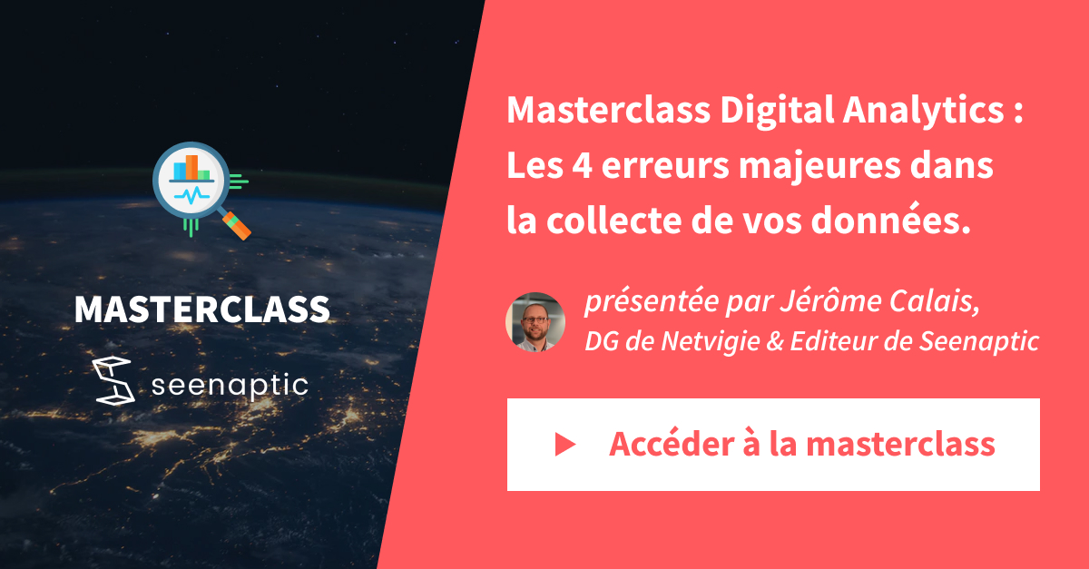 [Master Class]Les 4 erreurs majeures dans la #collecte de vos données.

Les sujets ?
-Constitution d'un #plan de marquage
-Optimisation de vos recettes
-Sécurisation des #données
-Mobilisation des équipes IT sur la #DataQuality. 

Le lien pour y accéder :
bit.ly/3995cMl