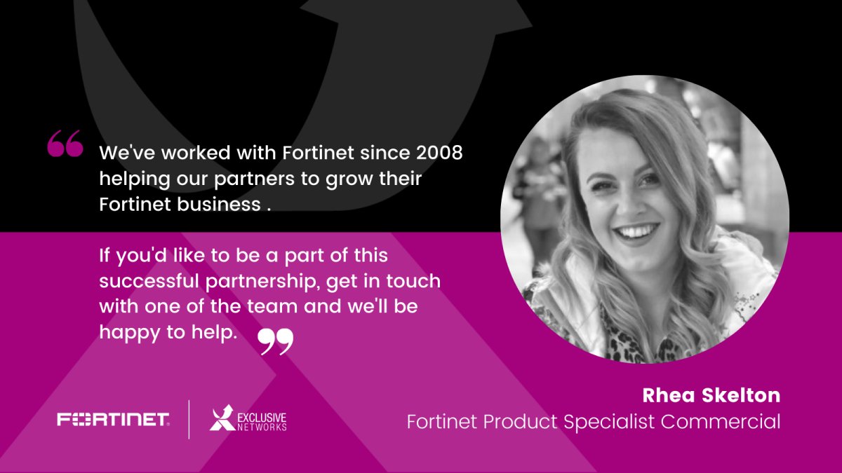 sarahjduce's tweet photo. The #exclusivelyfortinet team are here to support you with the growth of your #Fortinet business.  Contact us for more information. https://t.co/KjDCCqdYnO https://t.co/5eHYKshhkK