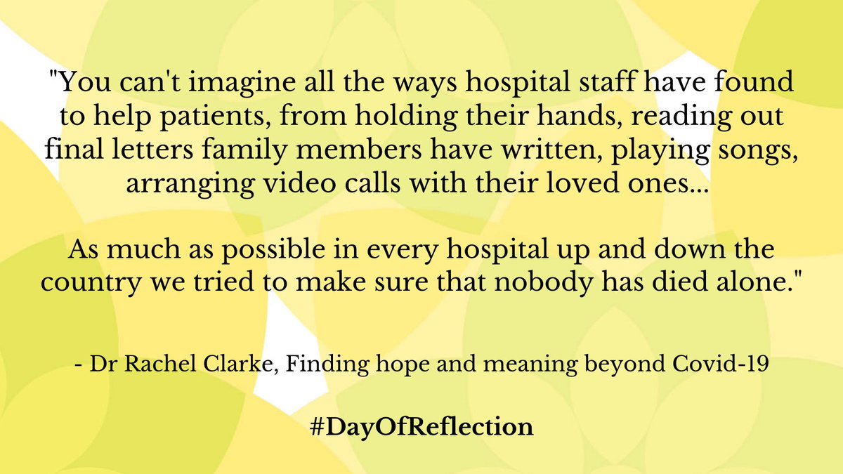 mariecurieuk's tweet photo. At 6pm today our host @AnnekaRice will be joined by @doctor_oxford, @blandsteve, @DrAmirKhanGP, and Julia Samuel OBE to reflect on their vision for a better post-pandemic society. 

Register for free or find out more: https://t.co/FTaxeimdmR #DayOfReflection https://t.co/DDOKKihO99