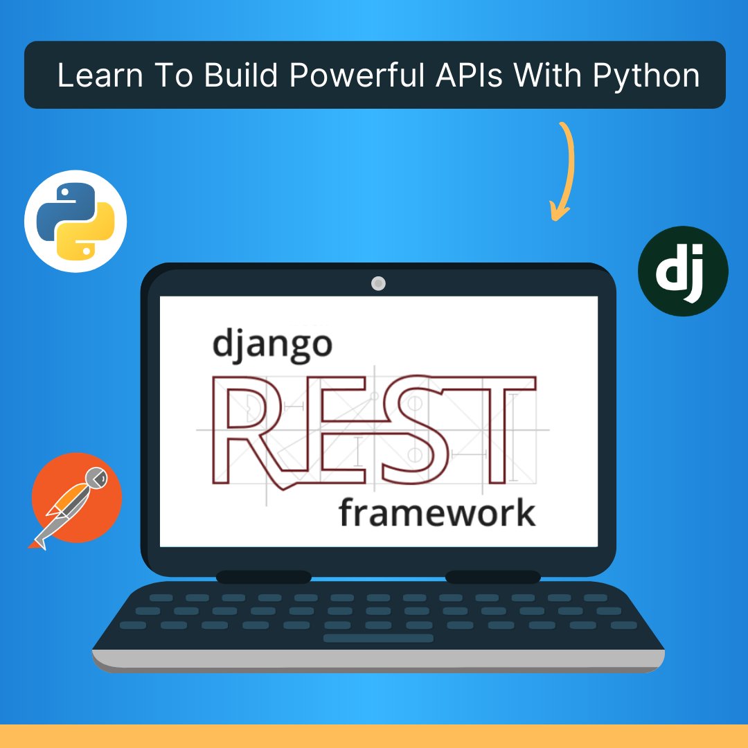 Django REST Framework - The Complete Guide 🚀

Build powerful APIs through Python and Django, learn by building IMDB API Clone.

✅ 70+ Lectures | 12+ Hour Content
✅ Active Q/A Support
✅ Certificate of Completion

Enroll today ➡️
courses.unwiredlearning.com/s/store/course…
