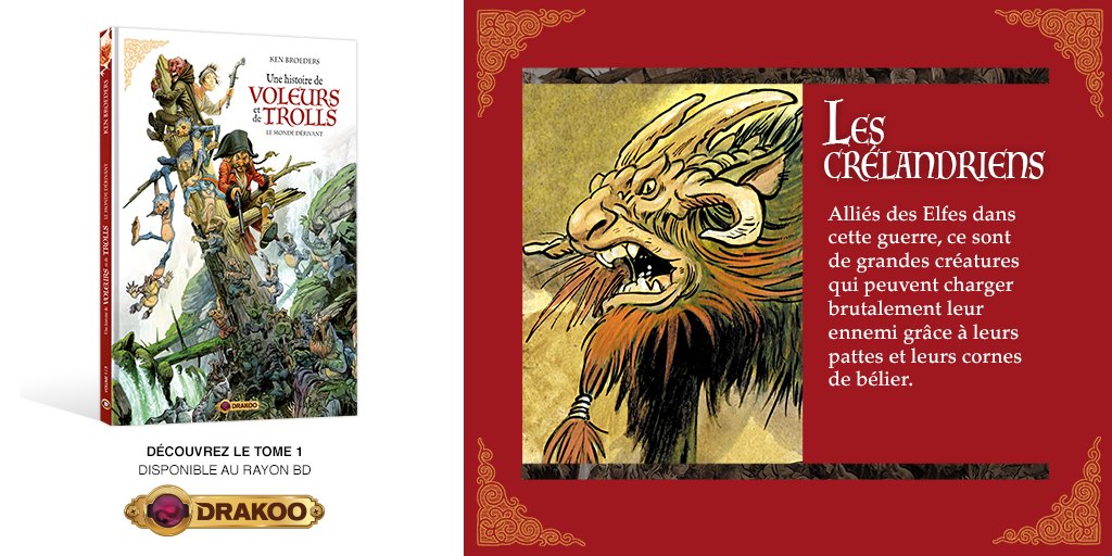 DrakooEditions's tweet photo. Enfants d'humain, avant de vous aventurer dans l'univers d'Une Histoire de voleurs et de trolls, renseignez-vous sur les créatures qui le peuplent... Attention, elles ne sont pas toutes pacifiques ⚔💥⚔
L'album est déjà disponible en librairie ! 📣
#DrakooBD #bdfantasy https://t.co/Aii07dDNCn