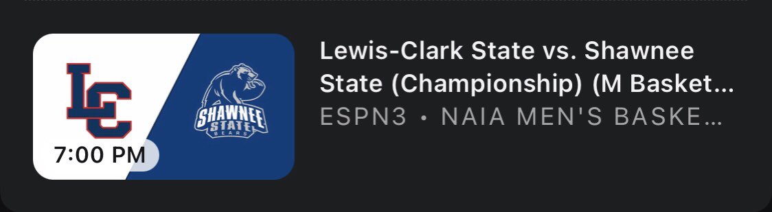 NAIAHoopsReport's tweet photo. The NAIA Men’s National Title game is live on ESPN3 tonight at 7pm CT
Should be a great game between two great coaches and a ton of great players! The battle for the Red Banner comes to a conclusion tonight! Make sure you tune in!! https://t.co/WYY0RwlxDp
