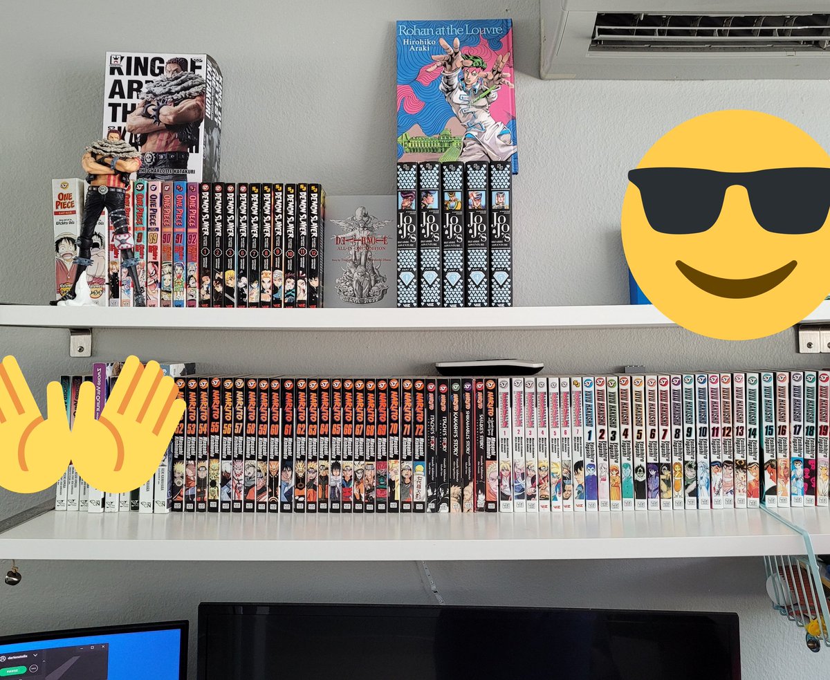 tsukyniko's tweet photo. My manga collection 2021, I have some manga that I dont wanna show cuz they are bad manga and I have them cuz my dumbass past self said they were good💀 anyways, happy to have some peak series https://t.co/43qWsmhYG8
