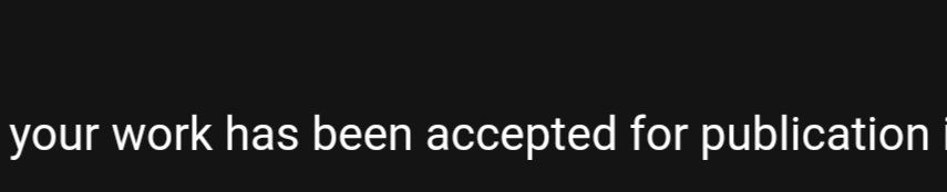 The best words to find in my inbox today!