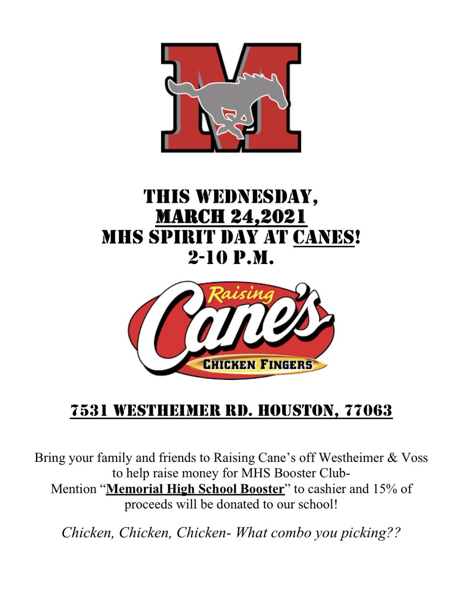 MHSMustangsBC's tweet photo. Support MHS Booster Club!
⁦@MHShouston⁩ ⁦@MustangHardball⁩ ⁦@SBISD⁩ ⁦@MHSMustangHoops⁩ ⁦@77024Basketball⁩ ⁦@MemGirlsSoccer⁩ ⁦@MemorialSoccer⁩ ⁦@MHSMustangGolf⁩ ⁦@HouMHSGirlsGolf⁩ ⁦@MHSMustangPhoto⁩ ⁦@MustangVBall⁩ https://t.co/2gy5VmW3Pp