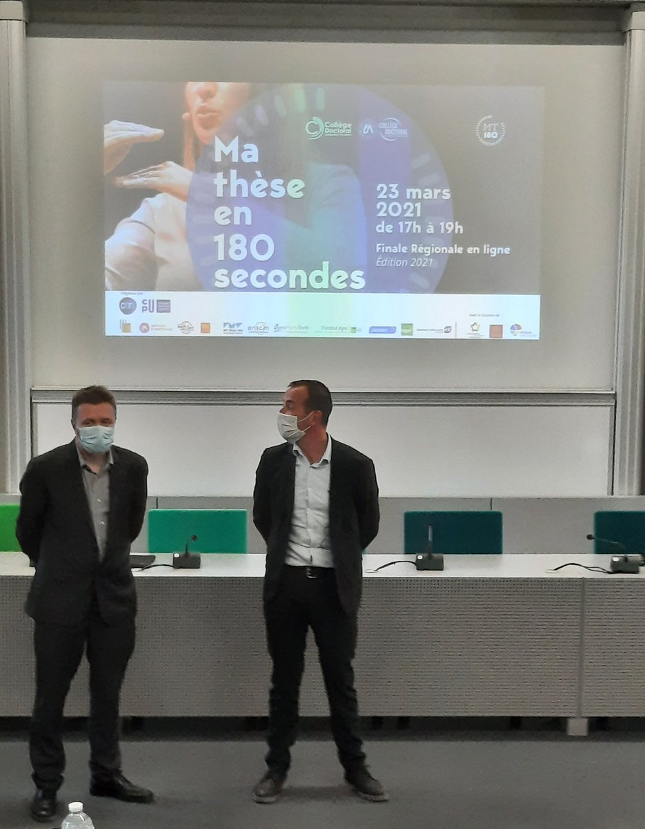 CNRS_OccitaniE's tweet photo. Top départ pour la finale régionale Occitanie Méditerranée à huis-clos de #MT180
A suivre ici : https://t.co/l50QeUCbJs https://t.co/Y8uKU60uzE