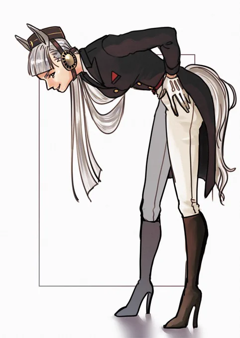 ゴルシに…いやウマ娘全員に乗馬服+ヒールを着せたいのは私だけじゃないはず…
そしてゴルシの脚の長さにおののきたい
#ウマ娘 