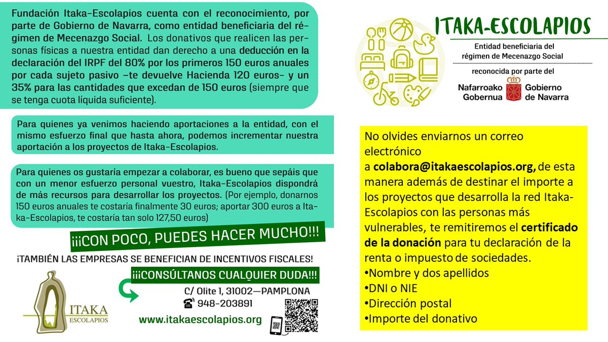 XXIV CAMINHADA
¡Estamos en plena campaña solidaria! ¡Haz tu donativo! Por Bizum o transferencia.
Tu ayuda puede hacer mucho para apoyar la misión educativa de los escolapios por el mundo.
¡¡¡MUCHAS GRACIAS POR VUESTRA COLABORACIÓN Y SOLIDARIDAD!!! #reiniciandoparatransformar