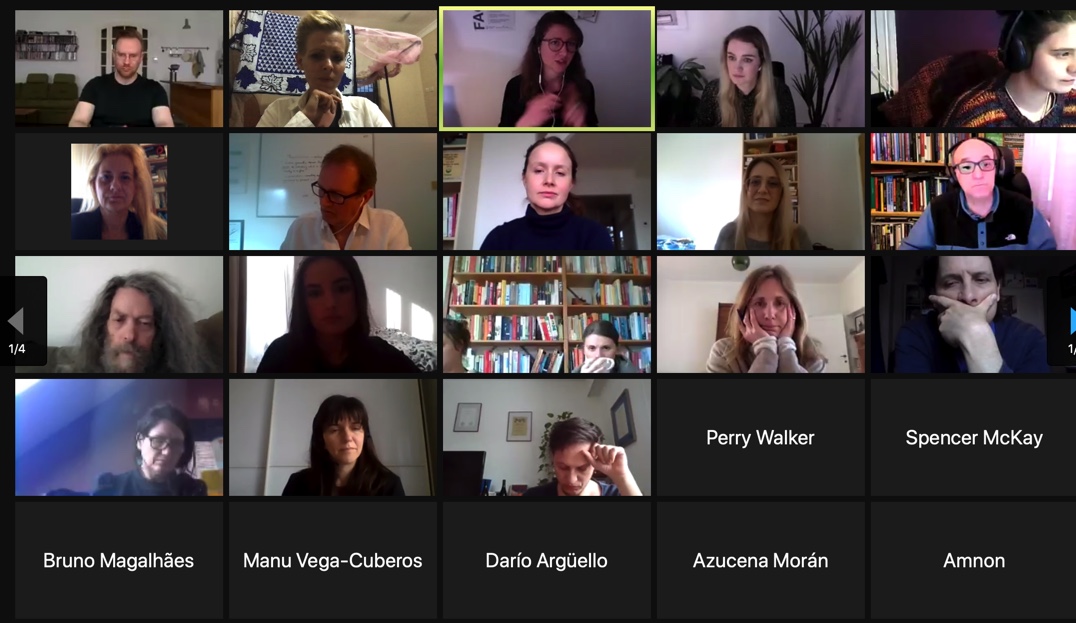 PSAdemocracy's tweet photo. M. Saward, @_bbunce &amp; @ANEWQ summing up exciting, lively discussions on  #DemocraticDesign with 77+ participants.
Cheers everybody on behalf of the #PDD convenors! 🙏🥳 https://t.co/vZ507SyTza