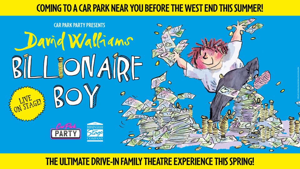 SEE #BillionaireBoy BEFORE THE WEST END THIS SUMMER! 😍🎭
Your first big family day out this year ✅
Before our show reaches the West End in July, you can catch it at one of our drive-in shows in April and May! 🚘
Don’t miss out, get your tickets at carparkparty.com 🎟