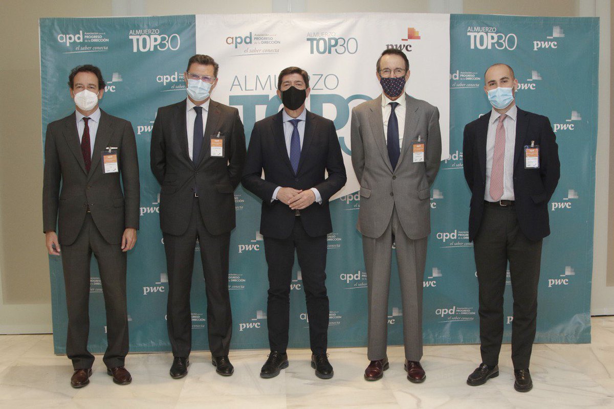 JuanMarin_'s tweet photo. La comunicación entre quienes tenemos responsabilidades públicas y quienes generan empleo y riqueza debe ser permanente.

Ha sido un placer participar en el almuerzo-coloquio TOP 30 de la @apdasociacion, donde hablamos sobre los fondos que Europa va a destinar a la reactivación. https://t.co/0iXAMyQNpO