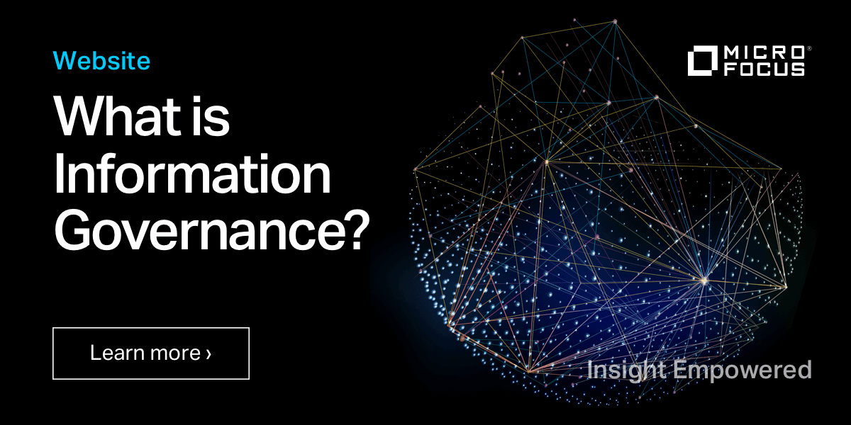 What is Information Governance? Great Question! Head to the @MicroFocusIMG page for an even better answer 💪🤓 bit.ly/3f8dbNu #TeamMicroFocus